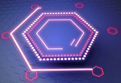 Hud Hexagon in Cinema 4D & After Effects