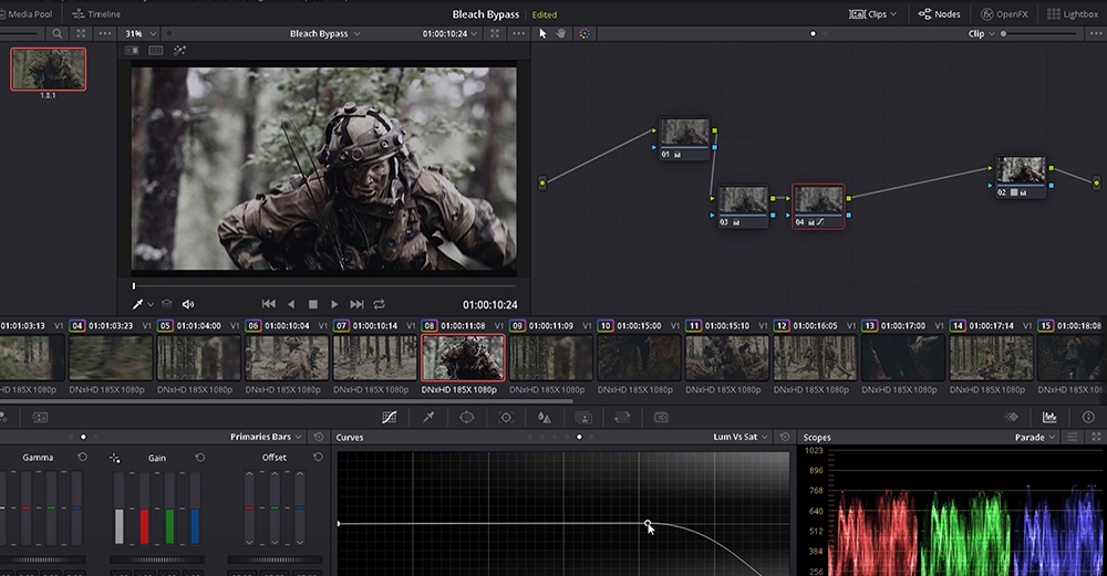 Creating the Silver Retention Look in DaVinci Resolve